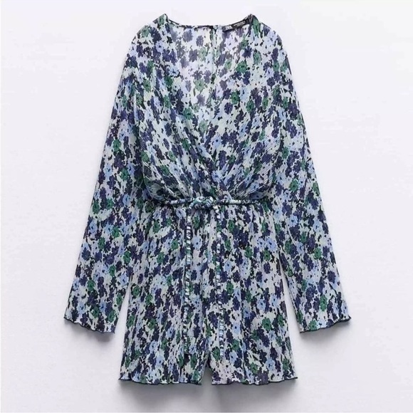 Zara Pants - ZARA Printed Pleated Jumpsuit